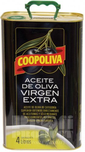 Оливкова олія Coopoliva Extra Virgin холодного віджиму 4 л