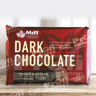 Чорний шоколад 58 % какао 1,2 кг ТМ Мир
