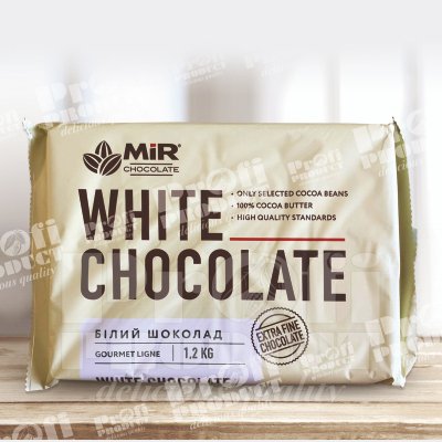 Білий шоколад 27 % какао 1,2 кг. ТМ Мир